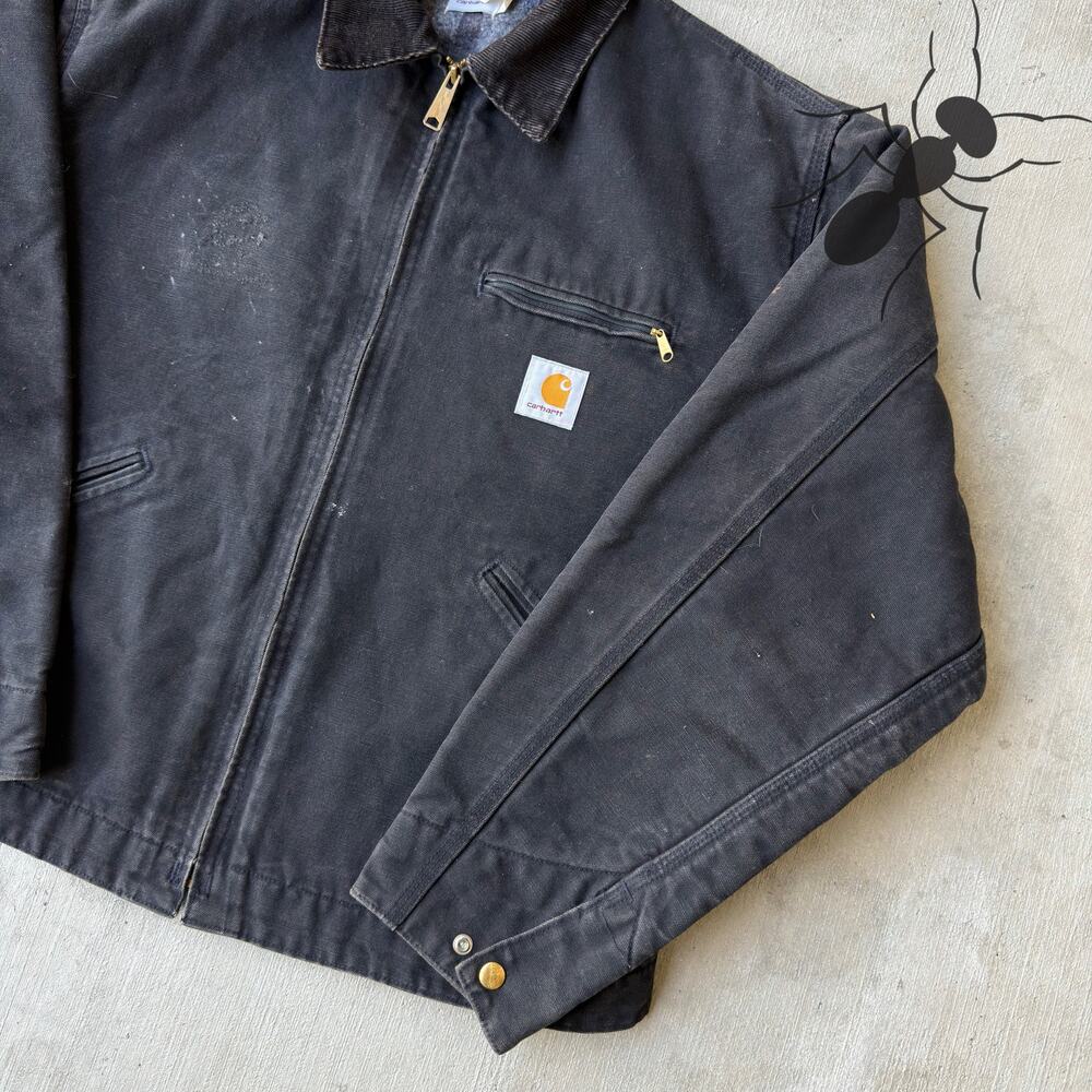 Carhartt J01 black Detroit work wear jacket - Picture 4 of 8